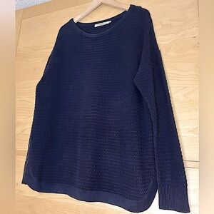 Simon’s Contemporaine Navy Knit Sweater Size XL